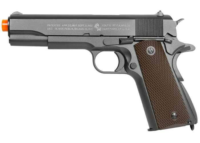Full Metal Colt 1911 CO2 Blowback Airsoft Pistol by KWC – High Velocity Version