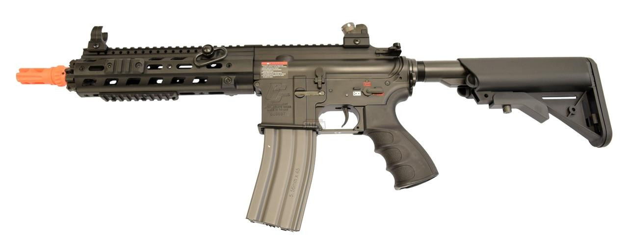 GandG GC1-46 CQB Full Metal Blowback Modular Airsoft Rifle, Black