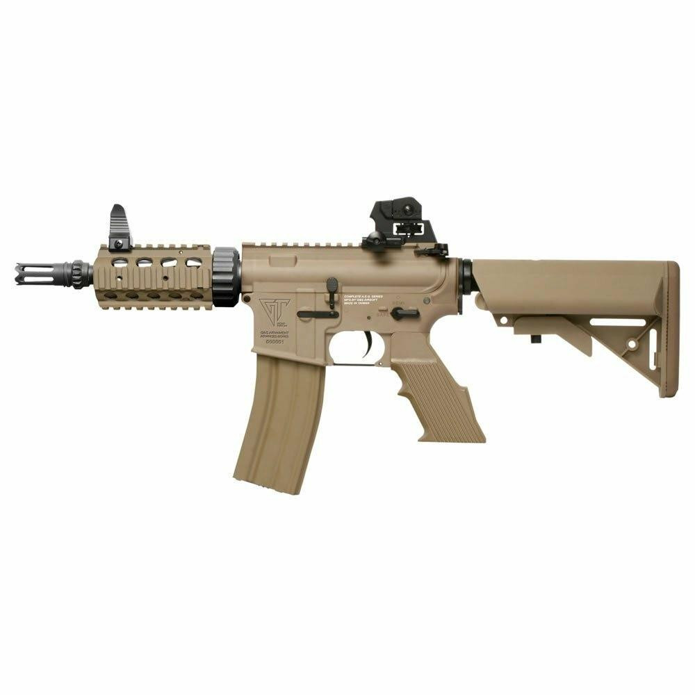 GandG Top Tech TR16 CQW AEG Airsoft Rifle, Desert Tan