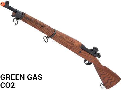 G&G Top Tech GM1903 A3 Airsoft Green Gas / CO2 Gas Rifle with Real Wood Furniture
