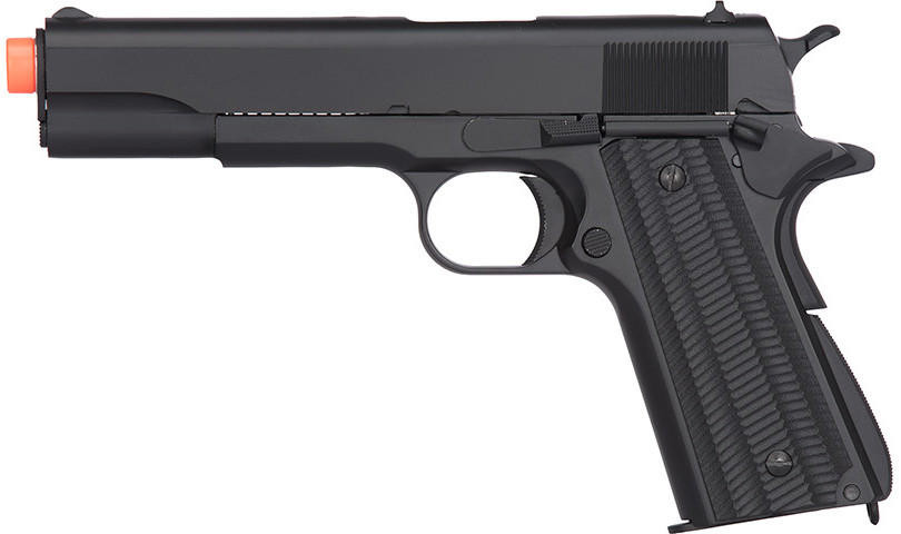 Golden Eagle IMF 3311 1911A1 Gas Blowback Airsoft Pistol, Black