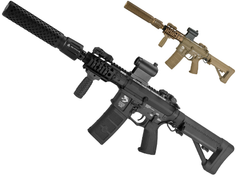 G&P FRS CQB M4 SBR Airsoft Electric Recoil AEG Rifle with QD Barrel Extension