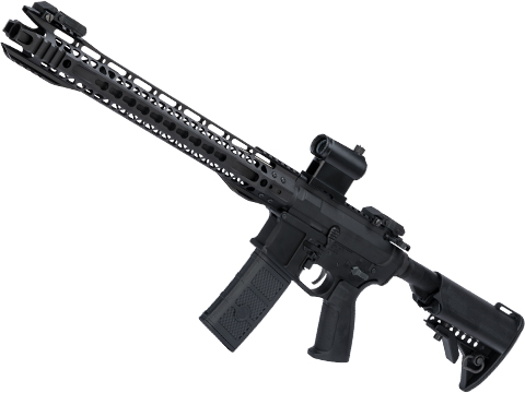 G&P M4 SBR AEG096 Airsoft AEG with 16.2″ Keymod Handguard V2 (Color: Black / Gun Only)