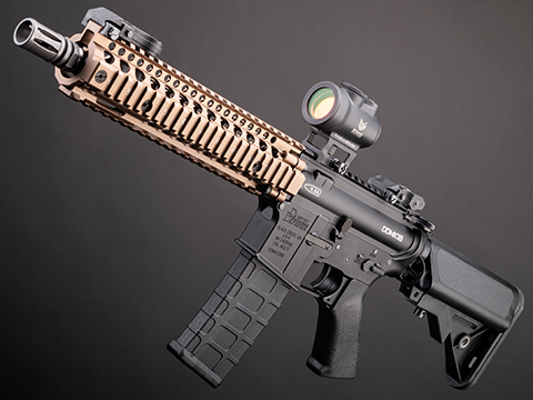 EMG x Daniel Defense DDMK18 Airsoft AEG Rifle w/ GATE ASTER ETU (Color: Black-DE Handguard)