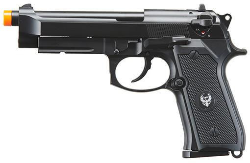 HFC Metal M9 Semi-Auto Green Gas Blowback Airsoft Pistol, Black