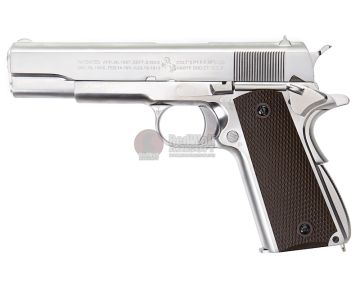 Cybergun Colt 1911 GBB Airsoft Pistol – Silver (by AW Custom / WE)