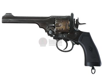 WinGun Webley MK VI Airsoft Revolver CO2 792 (Black Grip, 6mm Version) – Battlefield Finish