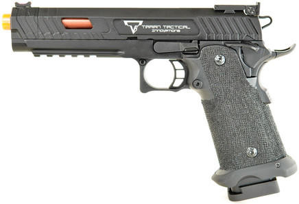 JAG Arms Taran Tactical Innovation Combat Master Sight Block Hi-Capa Gas Blowback Airsoft Pistol, Black