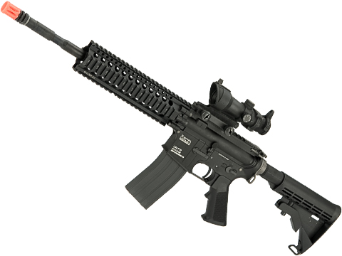 Evike.com Custom KWA LM4 Gas Blowback Rifle with Madbull Daniel Defense AR15 Lite 9″ Rail