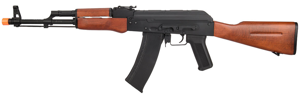 Lancer Tactical AK-74N AEG Airsoft Rifle, Metal Body, Real Wood Furniture