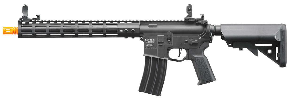 Lancer Tactical Archon 14″ M-LOK Proline Series M4 Airsoft Rifle w/ Crane Stock, Black