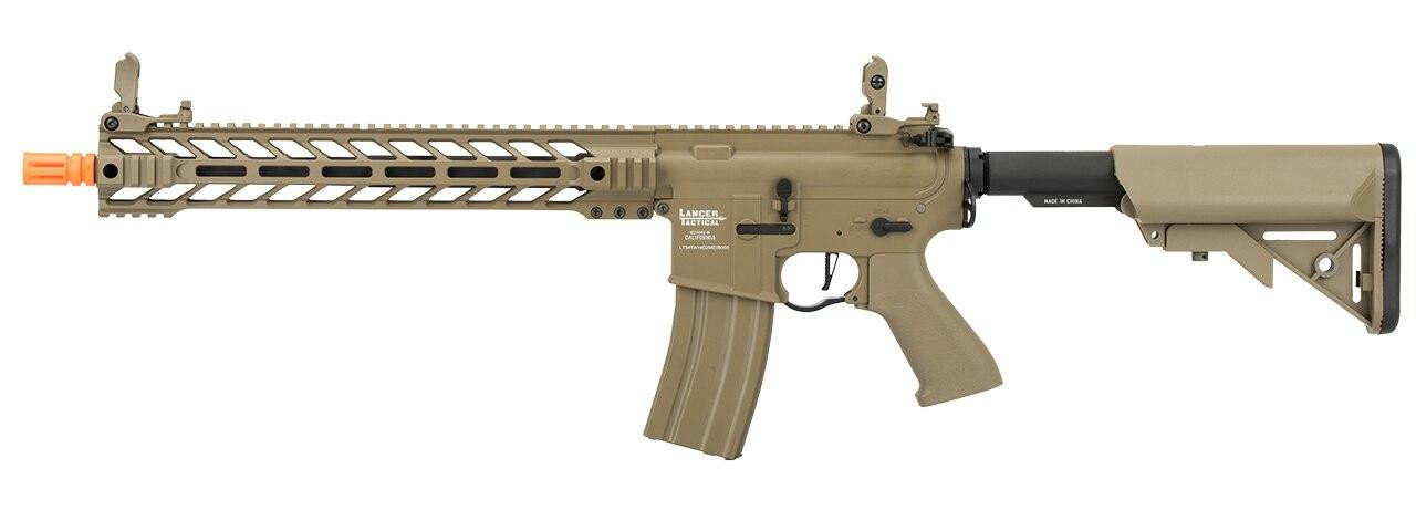 Lancer Tactical Enforcer Series BATTLE HAWK 14 ProLine High FPS AEG Airsoft Rifle, Tan