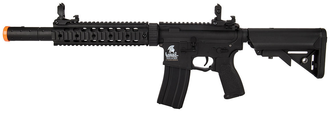 Lancer Tactical SD Gen 2 Nylon Polymer AEG Airsoft Rifle, Black