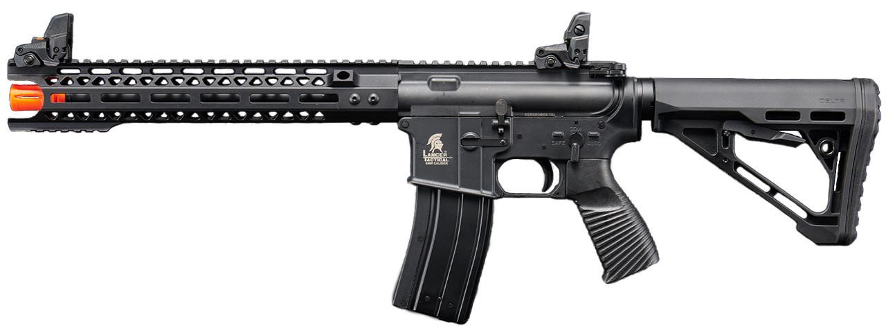 Lancer Tactical Wirecutter M4 12″ GBB Polymer Airsoft Rifle w/ MLOK Rail by Golden Eagle, Black