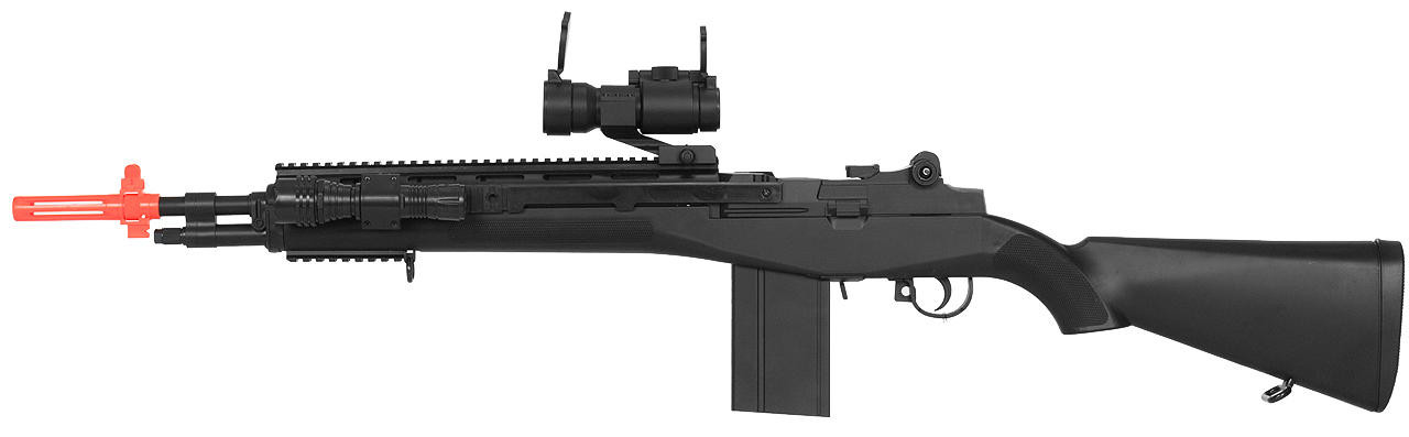 M160A2 Spring Powered M14 Airsoft Rifle, Black