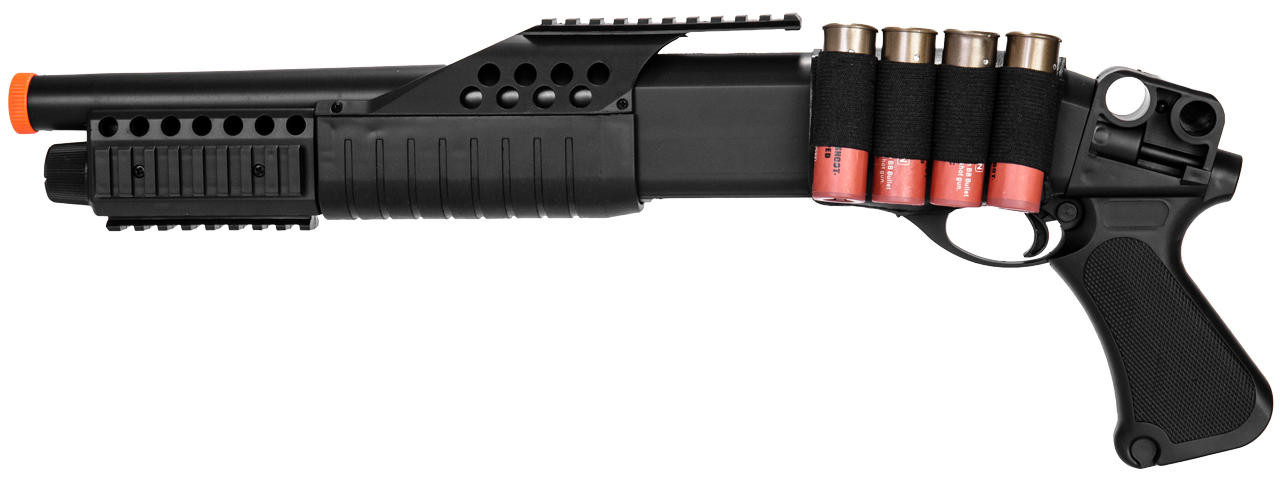 AMA M180A1 Spring RIS Pistol Grip Airsoft Shotgun, Black