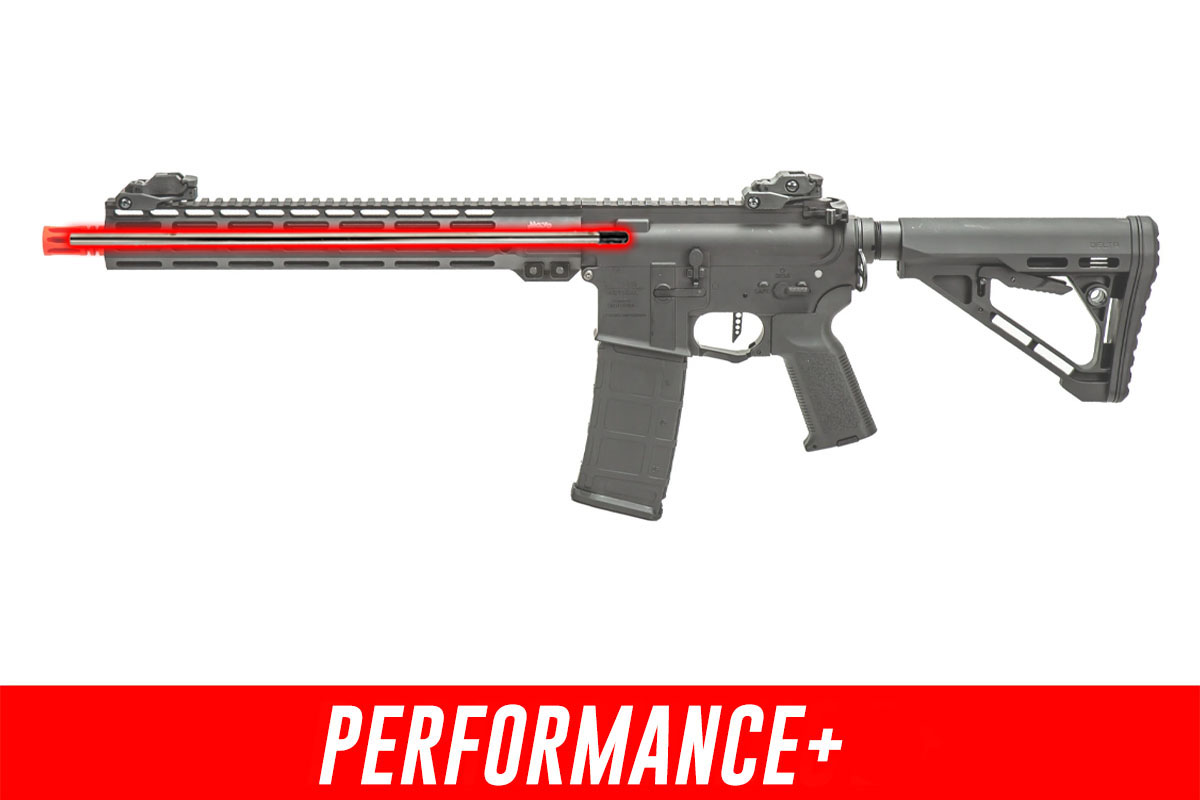 MAYO GANG MGC4 MK2 FULL METAL M4 AEG W/ ETU AIRSOFT RIFLE PERFORMANCE + (BLACK)