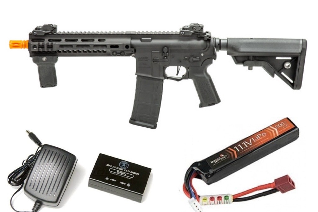 MAYO GANG MGC4 MKI FULL METAL M4 AEG W/ ETU AIRSOFT RIFLE BATTERY & CHARGER COMBO