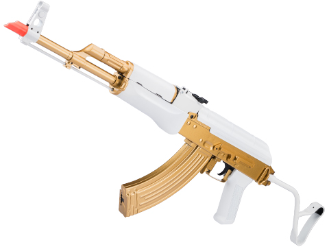Matrix Special Edition Golden AIMS AKM Airsoft AEG Rifle w/ Side Folding Wire Stock