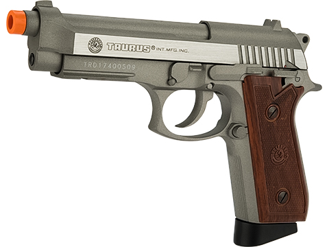Swiss Arms PT92 Full Metal CO2 Powered Blowback Airsoft Pistol by KWC (Color: Brushed Stainless)