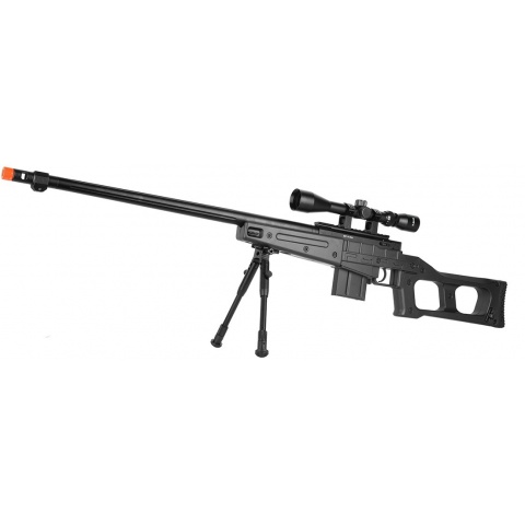 WellFire MB4409 MK96 Covert Bolt Action Airsoft Sniper Rifle – BLACK