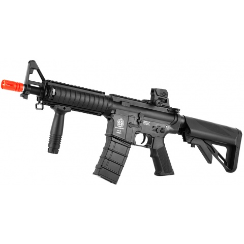 ICS M4 RIS Commando Sportline Airsoft AEG Rifle w/ Crane Stock – BLACK