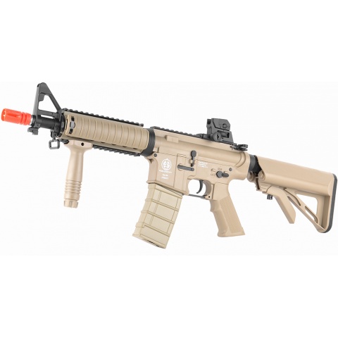 ICS M4 RIS Commando Sportline Airsoft AEG Rifle w/ Crane Stock – TAN