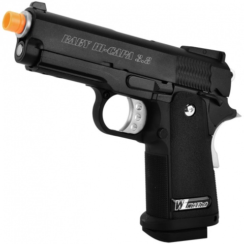 WE Airsoft 3.8 Baby Hi-Capa Metal GBB Gas Blowback Pistol – Black