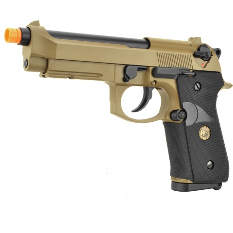 WE Tech Full Metal M9A1 M.E.U. CO2 Blowback Airsoft Pistol – TAN