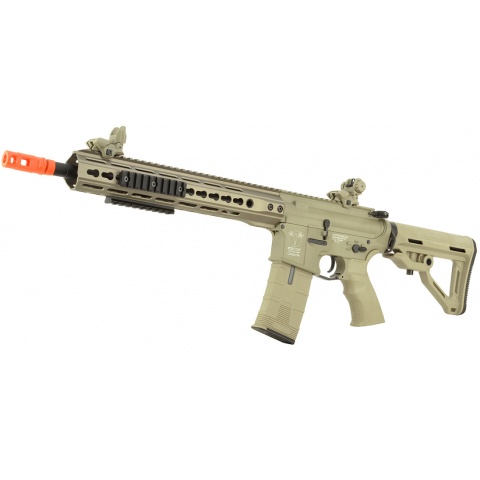 ICS CXP UK1 TransforM4 EBB KeyMod Airsoft M4 AEG Rifle Long – TAN