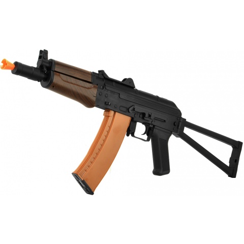 Lancer Tactical AK-74U Metal Gearbox Airsoft AEG Rifle – FAUX WOOD