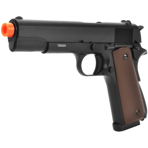 KJW Airsoft M1911 CO2 Full Metal GBB Series AEG WWII Pistol – BLACK