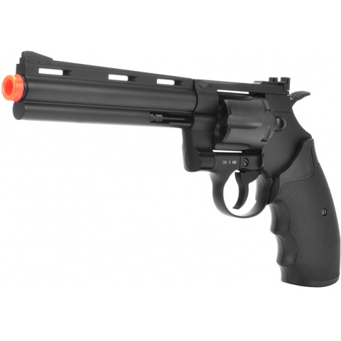 KWC 357 6-inch Airsoft Revolver 6mm CO2 Single Shot Pistol – BLACK