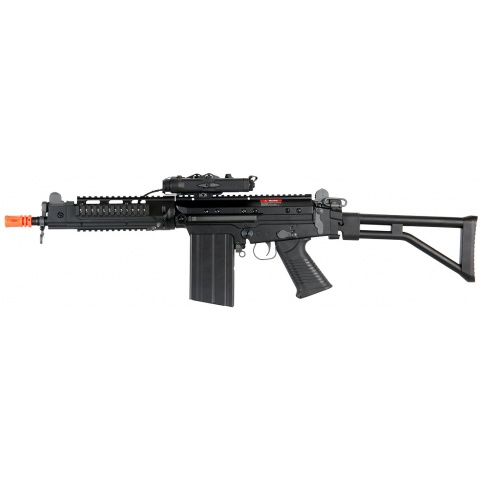 JG Airsoft FAL AEG w/ PEQ Box RIS Folding Stock – BLK