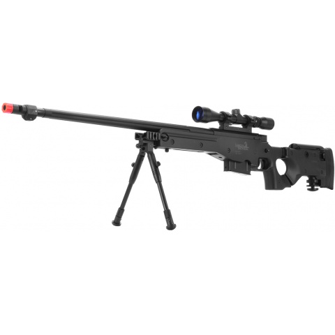 Lancer Tactical Airsoft L96 Full Metal Gas Powered Sniper Rifle – (Black)