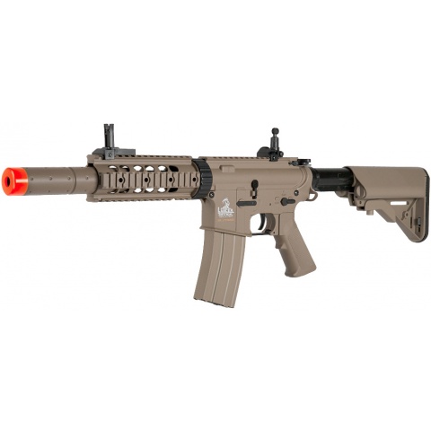 Lancer Tactical M4 SD AEG RIS Airsoft Rifle w/ Mock Suppressor – TAN