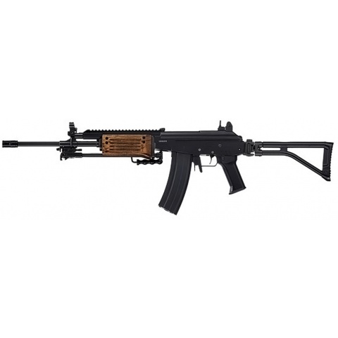 ICS Airsoft Galil ICAR AEG GRM Full Metal w/ Wood Handguard – BLACK