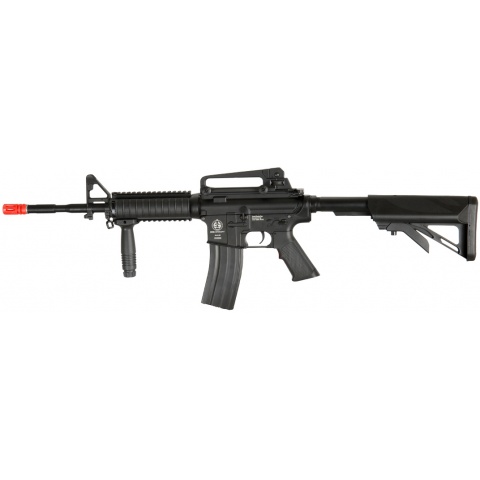 ICS Airsoft M4 AEG w/ RIS Crane Stock SOPMOD Version – BLACK