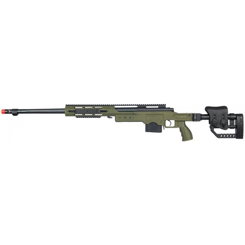 Well Airsoft Bolt Action Rifle w/ Fluted Barrel – OLIVE DRAB GREEN