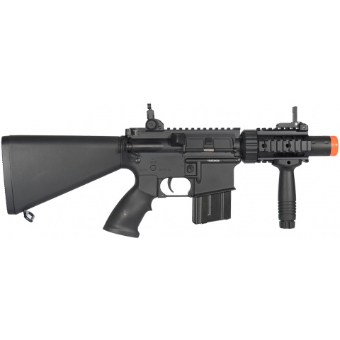 Atlas Custom Works Airsoft M4 Stubby CQB Full Metal w/ Fixed Stock RIS Grip – BLACK