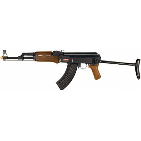 Double Eagle Airsoft AK 47 AEG ABS Polymer Edition w/ Folding Stock – WOOD