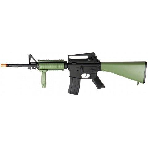 UK Arms Airsoft M4 AEG Fixed Stock Foregrip ABS Plastic – OD GREEN