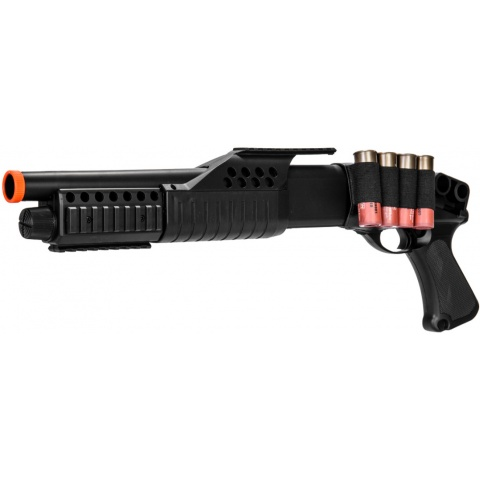 AMA Airsoft Spring Powered Tactical Shotgun RIS w/ Pistol Grip – BLACK