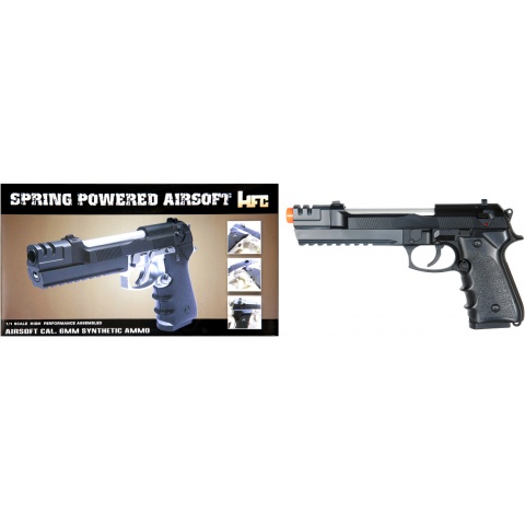 HFC Airsoft M9 Spring Pistol Elite Special Forces Replica – BLACK