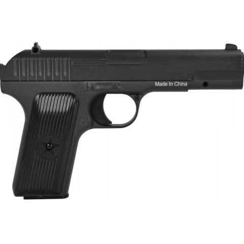 UK Arms G33 Airsoft Tokarev Metal Spring Pistol – BLACK