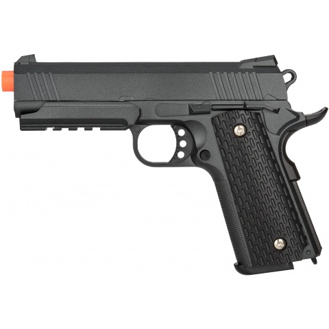 UK ARMS Airsoft G25B Series Spring Pistol w/ Rail – BLACK