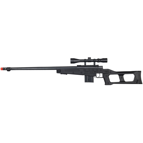 WellFire Airsoft L96 Bolt Action Rifle w/ Scope & Barrel – BLACK