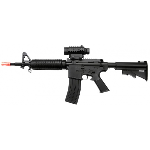 WellFire Airsoft Plastic Gear M4A1 w/ Adjustable LE Stock – BLACK