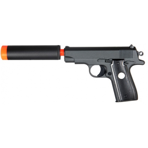 UK Arms Airsoft G2A Metal Spring Pistol w/ Barrel Extension – BLACK