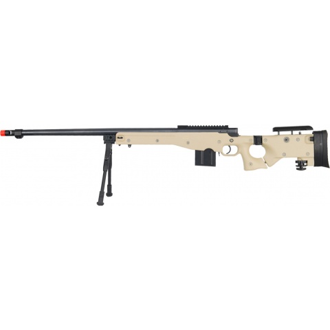 UK Arms Airsoft L96 Fluted Barrel Bolt Action Rifle w/ Bipod – TAN